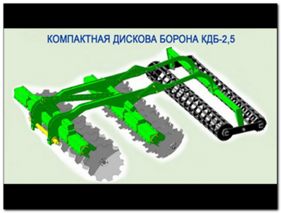 Борона дисковая компактная БДК-3,5/БДК-2,5